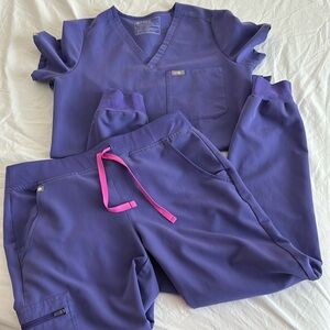 figs amethyst zamora joggers